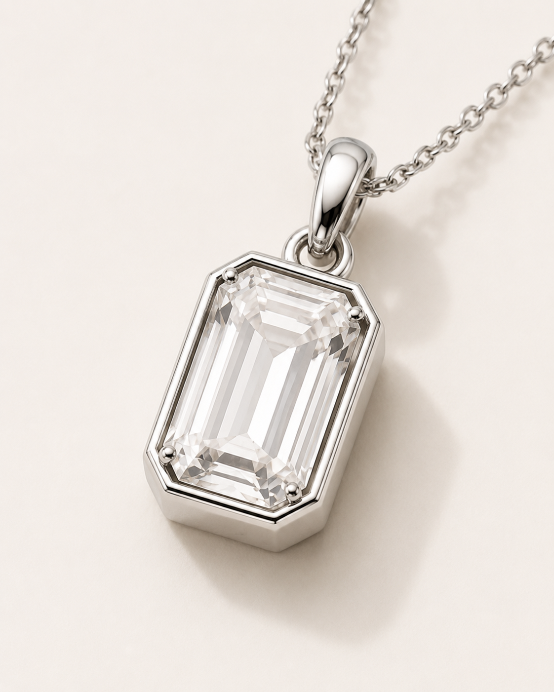 Emerald Pendant Necklace