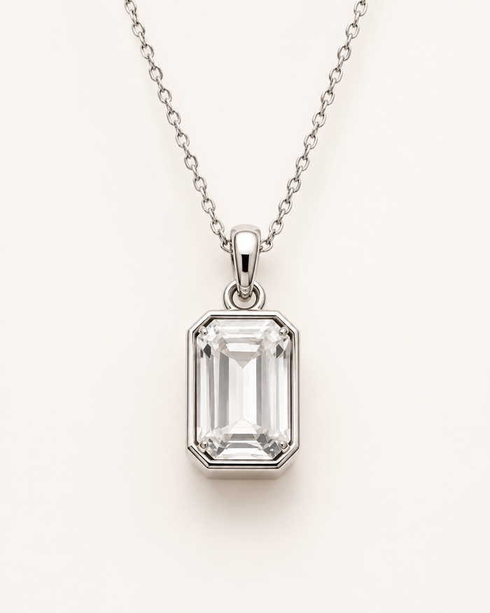 Emerald Pendant Necklace