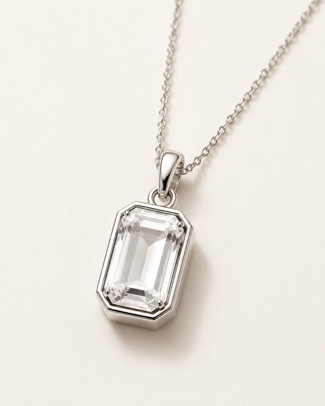 Emerald Pendant Necklace