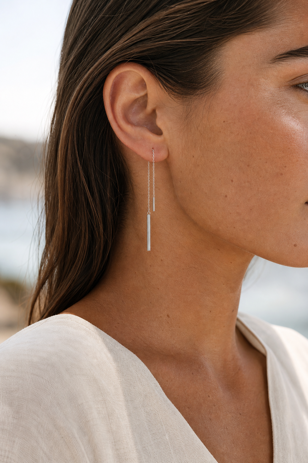 Meridian Chain Threader Earrings